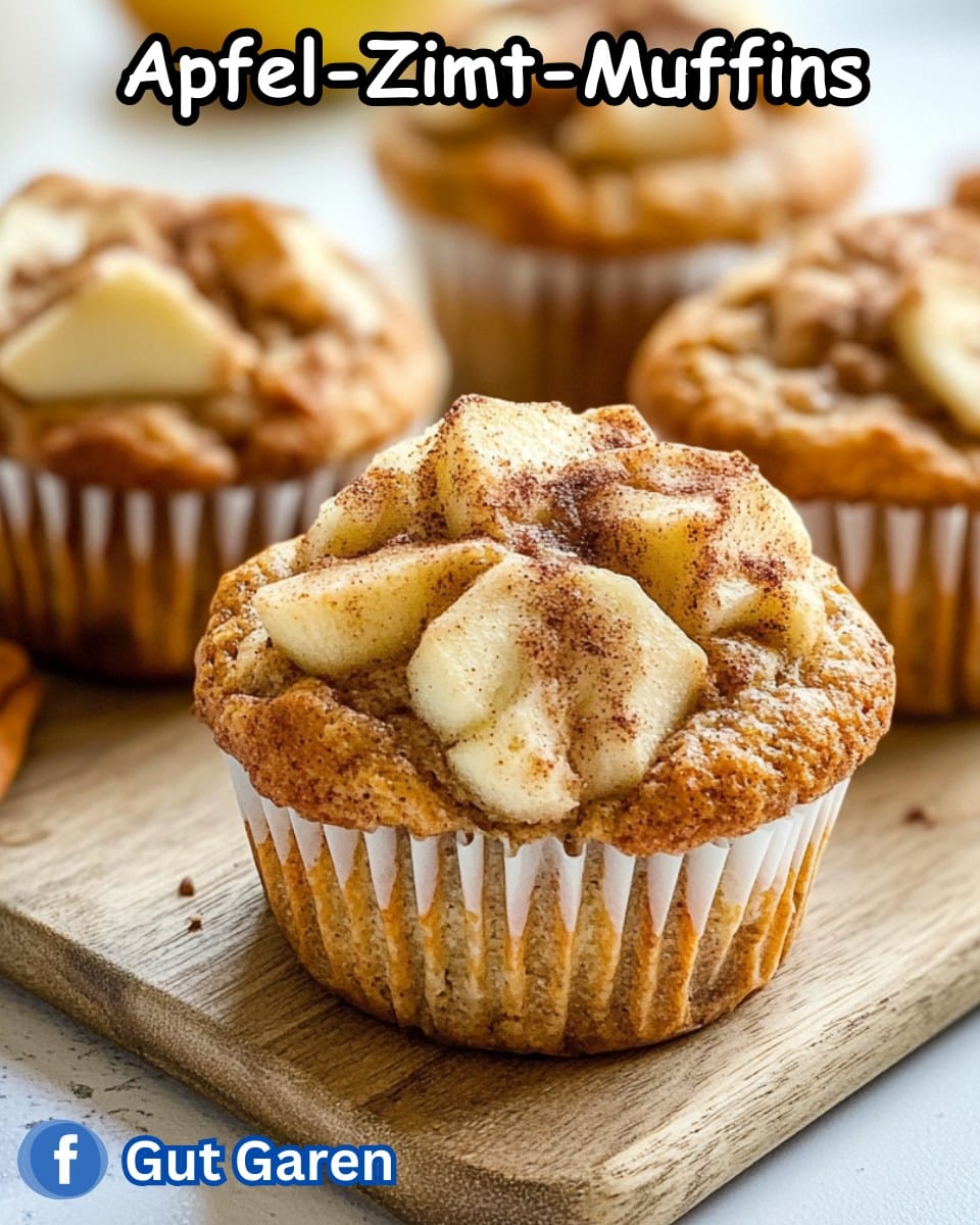 Apfel-Zimt-Muffins - Rezepte Einfache