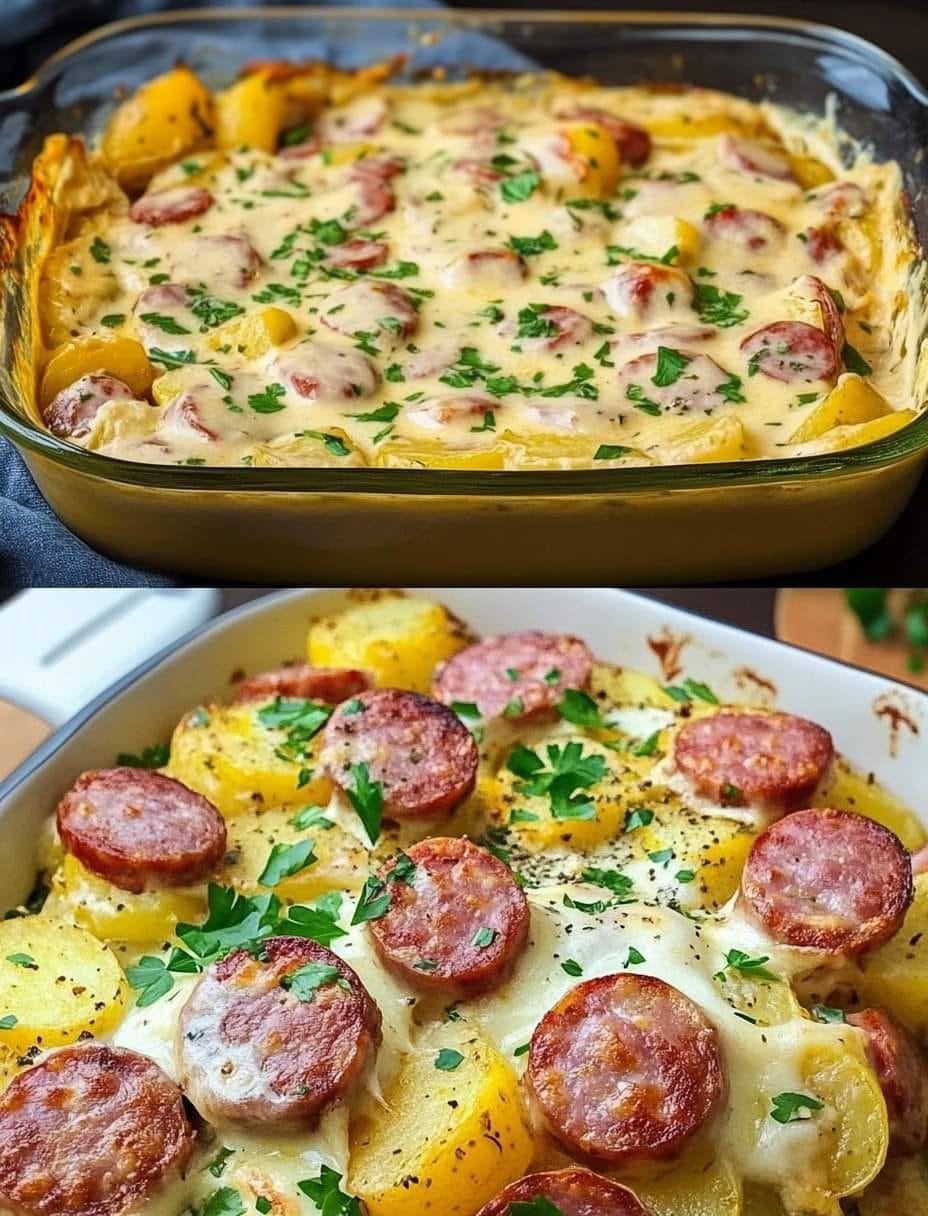 Herzhafter Kartoffel-Gratin mit Mettwurst – Ein Klassiker für die ganze ...
