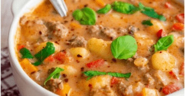 Schmeckt am nächsten Tag genauso perfekt wie frisch zubereitet, Cremige Gnocchi-Suppe