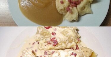 Mehlklöße, die Sauce ist sooo lecker