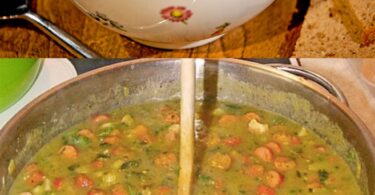 Erbseneintopf nach Bundeswehrrezept, schneller weg als gemacht