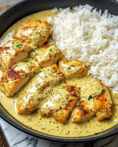 Hähnchenpfanne in leckere Honig Sensfoße, backe ich mehrmals im Monat