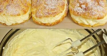 Knusprige Blätterteig-Traumteilchen mit Vanille-Sahne