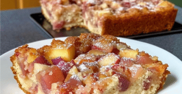 Saftiger Rhabarberkuchen vom Blech