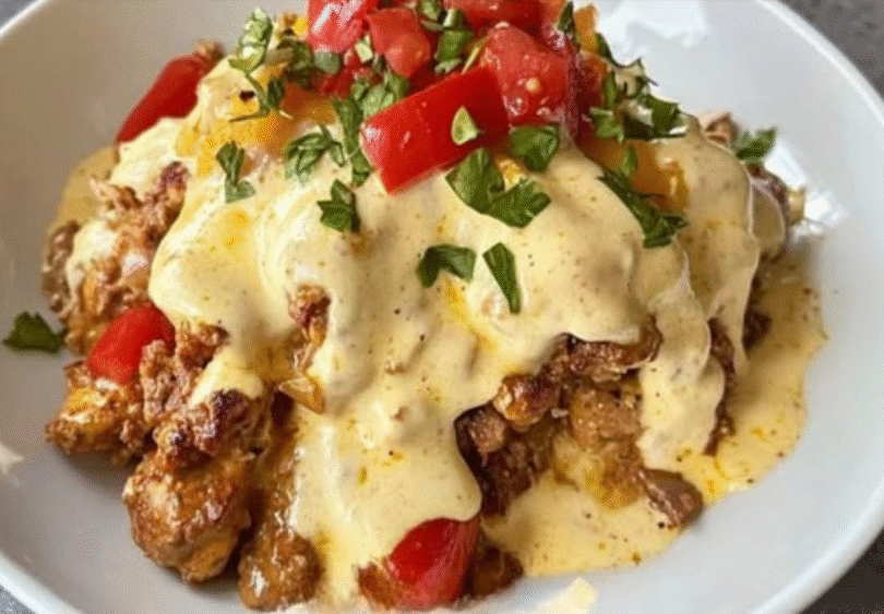 Gyrosauflauf mit Knoblauch, Geht Ruck Zuck und schmeckt super!