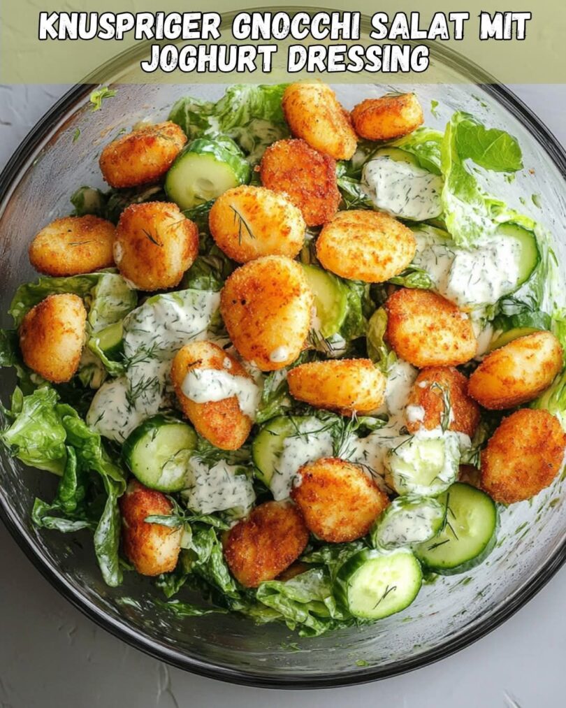 Blitzschnell & lecker: Knuspriger Gnocchi-Salat mit Joghurt