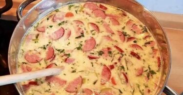 Cabanossi-Käse-Suppe, schmeckt super lecker