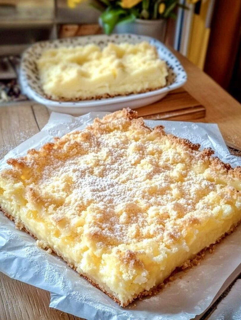 Omas Lieblingskuchen neu gebacken! 😍 Vanillepudding-Streuselkuchen vom Blech – so cremig, so knusprig, so gut!