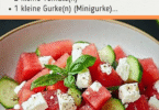 🍉🥗 Wassermelonensalat mit Feta, Gurke und Tomaten – Erfrischend und einfach!