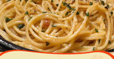 🍝 Die schnelle Pasta mit wenig Zutaten – Knoblauchspaghetti Traum-Kombi!