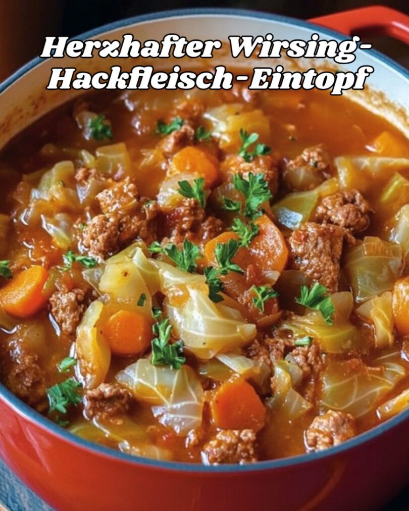 🥣 Herzhafter Wirsing-Hackfleisch-Eintopf