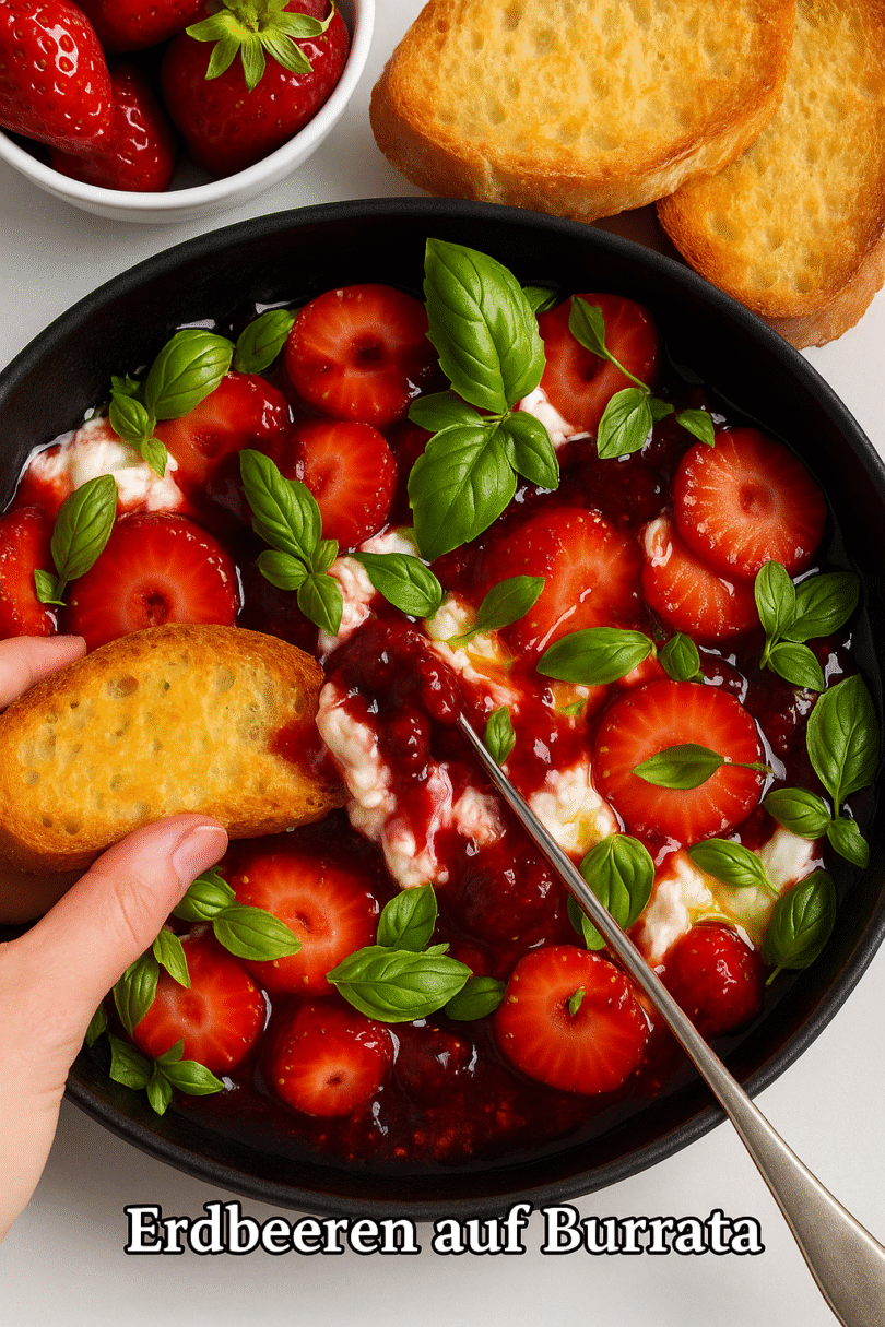 🍓🤤😇 Erdbeeren auf Burrata – Sommergenuss pur!