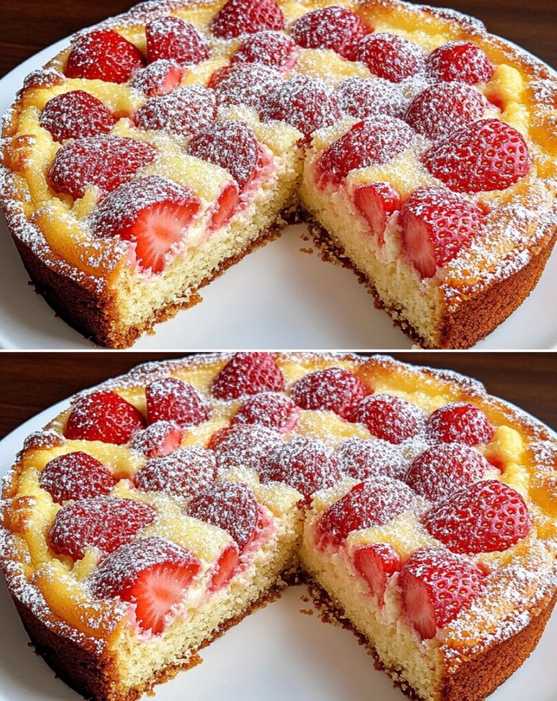 🍓 Italienische Erdbeertorte – perfekt für stressige Tage!