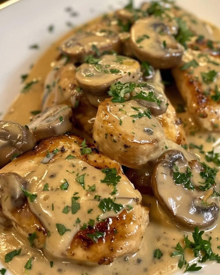 🍗 Hähnchenbrust in Champignonsauce - Rezepte Einfache