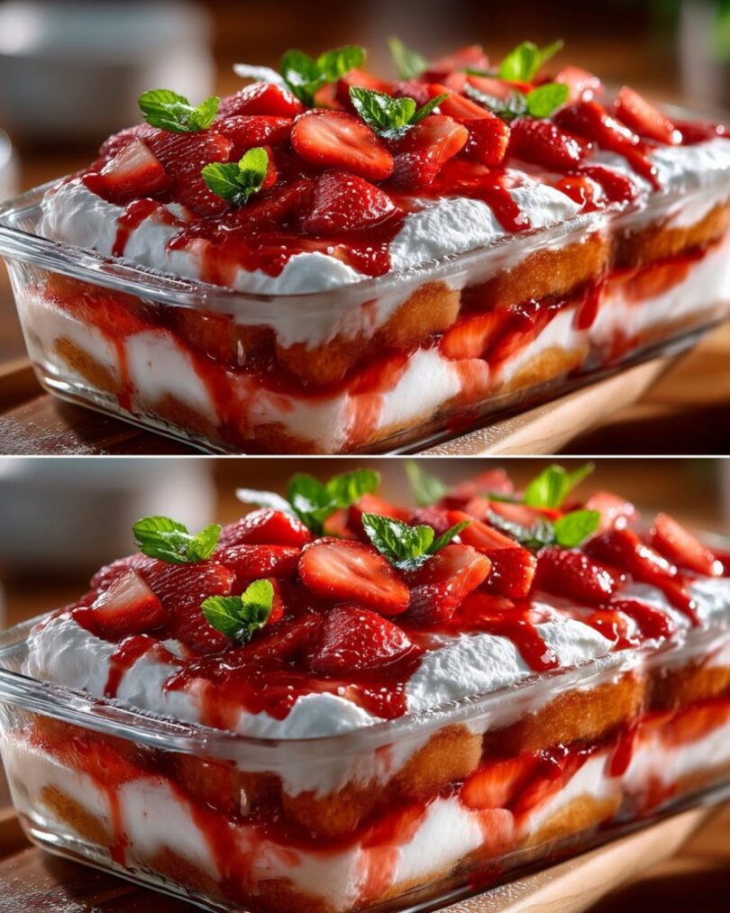 Zauber Dessert: Erdbeer-Tiramisu in 5–10 Minuten