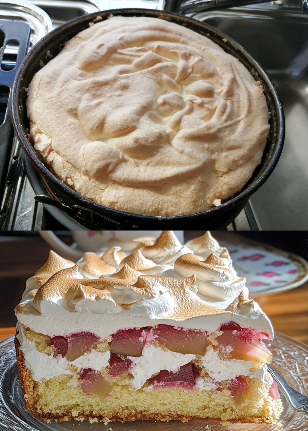 So gelingt er auch Dir – Beste Rhabarber-Baiser-Torte aller Zeiten ...