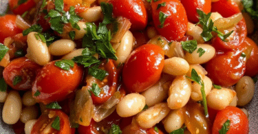 🥗 Fruchtiger Bohnensalat mit Tomaten – in nur 10 Minuten fertig!