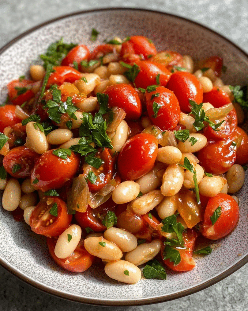🥗 Fruchtiger Bohnensalat mit Tomaten – in nur 10 Minuten fertig!