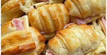 🥐 Blätterteig-Croissants mit Schinken & Käse ❤👌