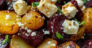 🥔 Kartoffeln mit Rote Bete und Feta – Herzhaft, bunt und gesund!