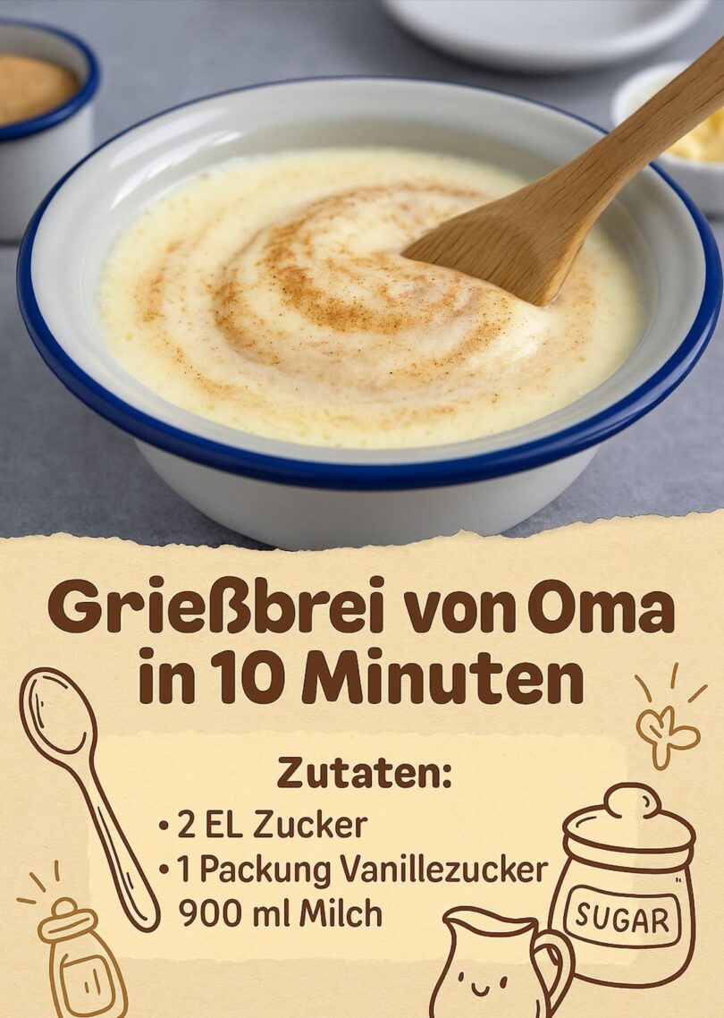Omas Grießbrei – in nur 10 Minuten wunderbar cremig