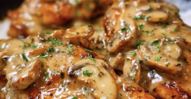 Zartes Hähnchen mit Käse und Pilzen wie im Restaurant