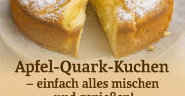 Apfel-Quark-Kuchen – einfach alles mischen und genießen!