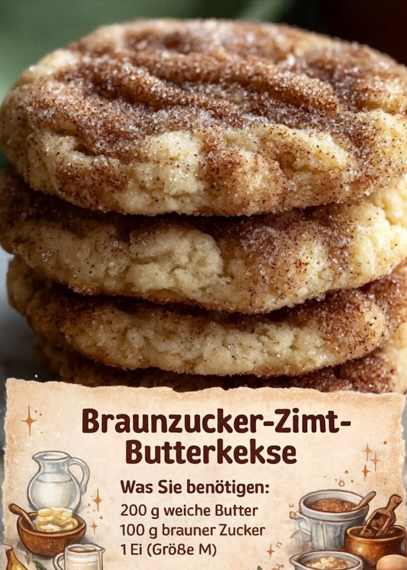 ✨ Braunzucker-Zimt-Butterkekse – warm, zimtig & unwiderstehlich