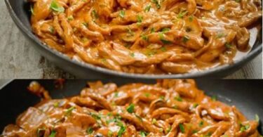 🥘 Schnitzelstreifen in Senfsahnesauce – das liebt die ganze Familie