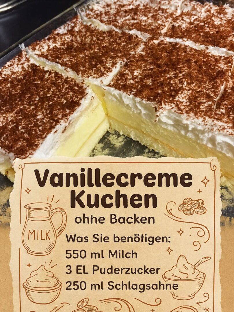 Boah! So cremig, so leicht – dieser No-Bake-Vanilletraum verführt sofort 😍✨