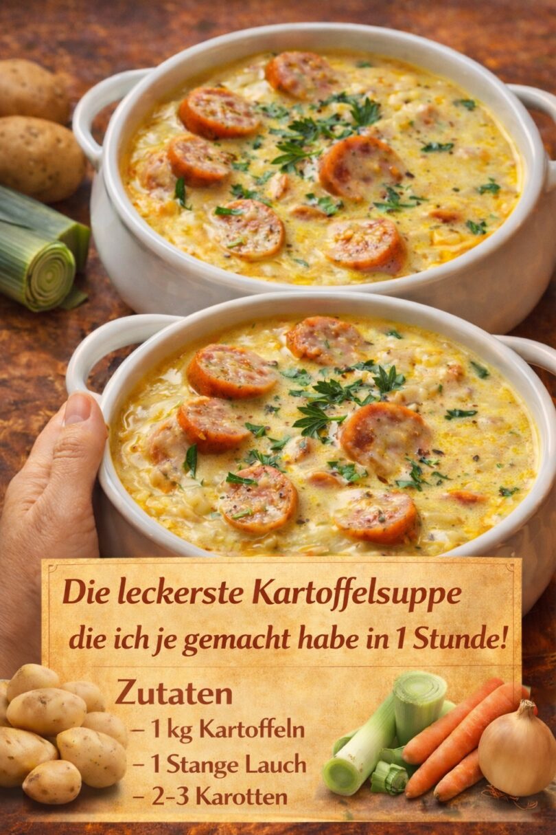 Die leckerste Kartoffelsuppe – fertig in 1 Stunde!