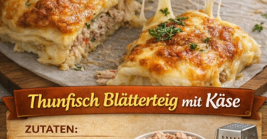 🐟🧀 Thunfisch-Blätterteigtaschen mit Käse – schnell, knusprig & unglaublich lecker!