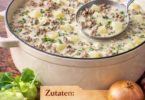 Kohlrabisuppe mit Hackfleisch – ratzfatz gezaubert! 🥣✨