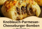 🍔 Knoblauch-Parmesan-Cheeseburger – saftig, käsig & unwiderstehlich!