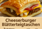Das liebt die ganze Familie: Cheeseburger-Blätterteigtaschen mit Hackfleisch 🧀🥩
