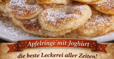 Apfelringe mit Joghurt – die beste Leckerei aller Zeiten!