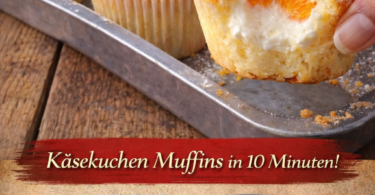 🧁 Käsekuchen-Muffins in 10 Minuten – schnell, cremig & himmlisch lecker!