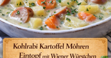🥕🥔 Kohlrabi-Kartoffel-Möhren-Eintopf mit Wiener Würstchen – herzhaft & schnell gemacht!