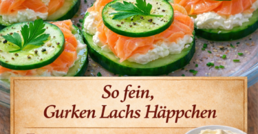 🥒🐟 Gurken-Lachs-Häppchen – fein, frisch & perfekt für jede Gelegenheit!