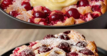 Blitz Kirschkuchen mit Pudding – schnell & saftig