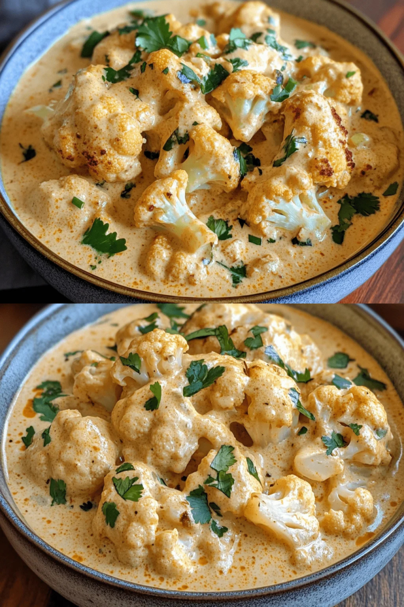 Cremiger Blumenkohl-Curry aus dem Backofen