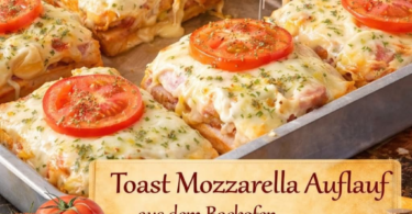 Toast-Mozzarella-Auflauf – schmeckt einfach immer!