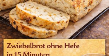 Zwiebel-Quarkbrot ohne Hefe – in 15 Minuten vorbereitet!