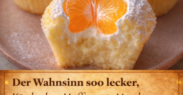 Käsekuchen Muffins mit Mandarinen – cremig, fruchtig & schnell gemacht