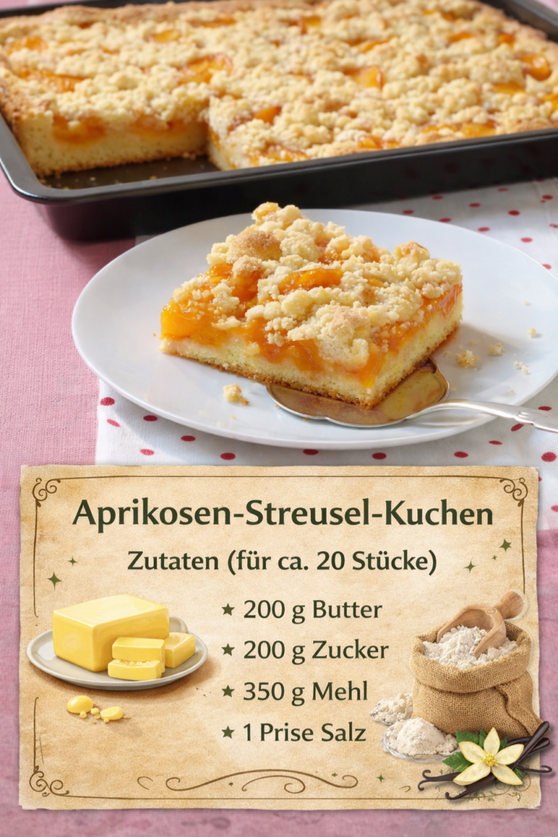 Aprikosen-Streusel-Kuchen