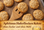 Apfelmus-Haferflocken-Kekse ohne Zucker und ohne Mehl – gesund & super einfach 🍎🍪
