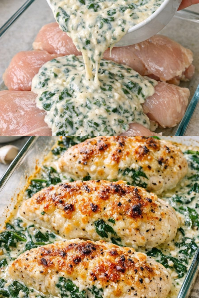 So cremig! Dieses Hähnchen aus dem Ofen macht süchtig 😍