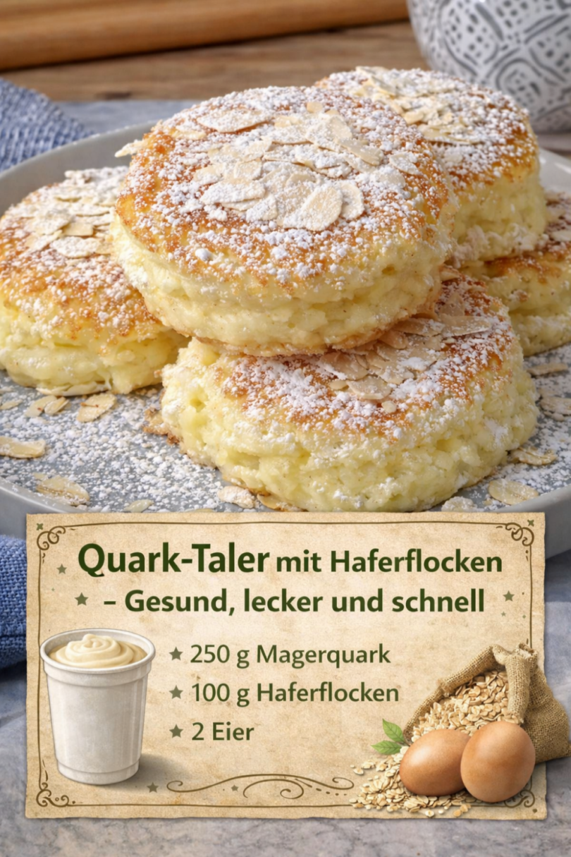Quark-Taler mit Haferflocken – gesund, schnell & unglaublich lecker 😍