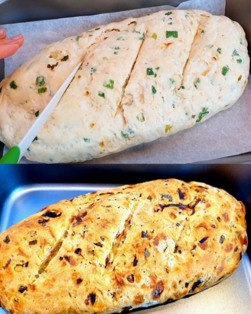 Den backe ich fast jeden Tag – Zwiebelbrot ohne Hefe