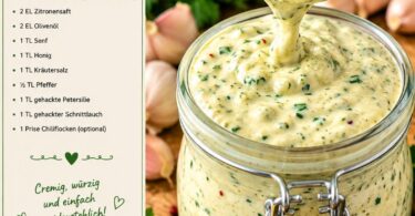 Hausgemachte Knoblauchcreme – cremig, würzig & einfach perfekt 😍🧄🥣